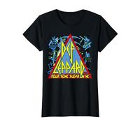 Def Leppard - Logo Sucre T-Shirt, Femme, Noir, L