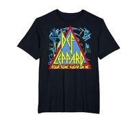 Def Leppard - Logo Sucre T-Shirt, Homme Grandes Tailles, Noir, 6X Tall
