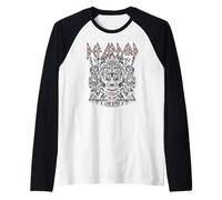 Def Leppard Love Bites Tiger Guitar Music Band Manche Raglan