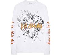 Def Leppard - T-Shirt Maniche Lunghe # XL Unisex White # Shatter [Import]