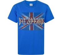 Def Leppard - T-shirt pour enfants à manches courtes NS7823 (104) (Bleu cobalt)
