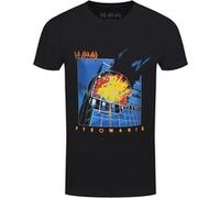 Def Leppard - T-Shirt # M Black Unisex # Pyromania [Import]