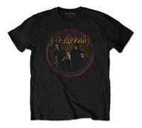 Def Leppard - T-Shirt # S Black Unisex # Vintage Circle [Import]