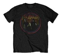 Def Leppard - T-Shirt # XL Black Unisex # Vintage Circle [Import]