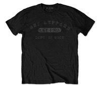 Def Leppard - T-Shirt # XXL Black Femmina # Collegiate Logo [Import]