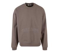 DEF Sweat-shirt 'Trust Issues' marron chiné, Taille M