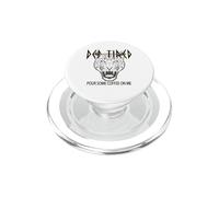 Def Tired pour Some Coffee on Me Tiger Tired Coffee Vintage PopSockets PopGrip pour MagSafe