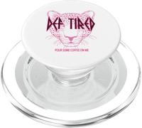 Def Tired pour Some Coffee on Me Tiger Tired Coffee Vintage PopSockets PopGrip pour MagSafe