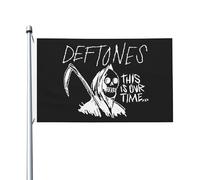 Def*tones Music Band Drapeau 3x5FT Double Face - Bannière Rock Band Musique - Tissu Polyester Résistant - Décoration Chambre Murale, Concert, Festival, Fans Cadeau