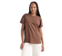 DeFacto B0648ax T-Shirt, Brown, S Femme