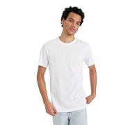 DeFacto B0653ax T-Shirt, White, S Homme