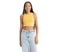 DeFacto B0658ax T-Shirt, Yellow, S Femme