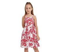 DeFacto B0674a8 Robe décontractée, Red, 7-8 Ans Fille