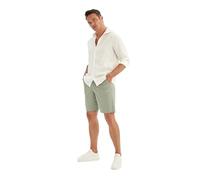 DeFacto Herren Bermuda Shorts Chino Kurze Hosen-Stretch Jorts Hose, Vert, 30 Hommes