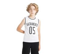 DeFacto Kinder Jungen Tank Top-Stylisches und Bequemes Ärmelloses Shirt für Aktive Kids Blouse, Blanc, 7-8 Ans Garçon