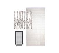 DEFACTO Rideau de porte à fils 100 x 200 cm - Rideau suspendu à fils scintillants pour portes - Christ all - fabriqué en Italie - Goccia