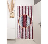 DEFACTO Rideau de porte en chenille (90 x 200 cm) - Protection contre les insectes, le camping - 100 % fabriqué en Italie - Polyvalent, facile à nettoyer, bloqueur de vue et de chaleur efficace -