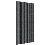 DEFACTO Rideau de porte en chenille (90 x 220 cm) Protection contre les insectes, le camping, fabriqué en Italie, facile à nettoyer, vue efficace et bloqueur de chaleur, noir
