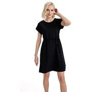 DeFacto T8057AZ Robe, Black, M Femme
