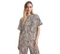 DeFacto Z9568AZ T-Shirt, Beige, S Femme