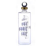 DEFBOW Accessoires de Bar Aérateur de vin Transparent Carafe à Whisky Distributeur d'alcool en Verre Cadeaux de Navigation pour Hommes et Femmes Distributeur d'alcool Cool Carafes à Liqueur