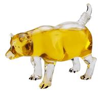 DEFBOW Accessoires de Bar Aérateur de vin Transparent créatif Carafe à Whisky en Verre Transparent 500 ml/16,9 oz Carafe à vin en Verre Transparent pour Animaux Carafe à Whisky Carafes à Liqueur
