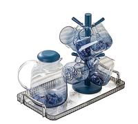 DEFBOW Carafe à Eau Pichet à thé glacé Tasse à Eau Ensemble d'eau Verre Maison Moderne Pendaison de crémaillère Nouvelle Maison Tasse Salon Tasse d'hospitalité Bouilloire Pichet à Boisson Simple Po