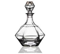 DEFBOW Carafe à Whisky avec Coffret Cadeau, Carafe en Forme de Diamant, Carafe à Liqueur 900 ML, Cadeau de décoration de fête