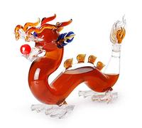 DEFBOW Carafe à Whisky en Forme de Dragon avec Bouchon, 1 000 ML, en Cristal soufflé à la Main, sans Plomb, pour père et Mari