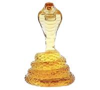 DEFBOW Carafe à Whisky King Cobra Bouteille de vin Artisanale en Forme de Serpent, Carafe à Whisky en Borosilicate de 500/1000 ML, Carafe à Serpent pour Liqueur, Scotch, Bourbon, Vodka, Verres à w
