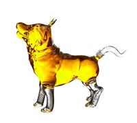 DEFBOW Carafe à Whisky Liquor Dog, série Zodiac Chinois, Carafe à vin en Verre avec Figurine Animale 1000 ml/33,8 oz Distributeur d'alcool pour Bourbon, Scotch, Rhum Vin Carafe à Rhum