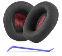 Defean Coussinets de rechange en tissu maille compatibles avec casque JBL Quantum 100/100X/100P/100M2 (Q100/Q100X/Q100P/Q100M2), Quantum 350 (Q350) (noir)