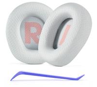 Defean Coussinets de rechange en tissu maille compatibles avec casques JBL Quantum 100/100X/100P/100M2 (Q100/Q100X/Q100P/Q100M2), Quantum 350 (Q350) - Argenté