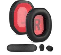 defean Coussinets de rechange et couvre-bandeau, compatibles avec casque Teufel Cage Gaming-HD, cuir protéiné avec mousse haute densité