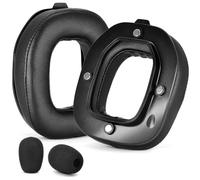 defean Coussinets d'oreille et microphone en mousse A40 TR compatibles avec casque Astro A40 TR, mousse antibruit haute densité (cuir synthétique)
