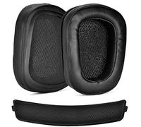 defean G933 G935 Coussinets de rechange pour casque Artemis Logitech G933 G935 G633 / g 933 g 935 g 633 Artemis (coussinets d'oreille en cuir + bandeau)