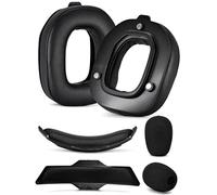 defean Kit A50 Gen 3 Mod - Coussinets et bandeau de rechange compatibles avec le casque Astro A50 Gen 3, coussinets d'oreille, mousse antibruit haute densité, épaisseur supplémentaire (protéine noire)