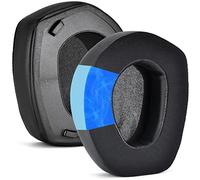 Defean RS165 175 185 195 Coussinets d'oreille de rechange en mousse compatible avec Sennheiser HDR RS165, RS175, RS185, RS195 RF, écouteurs sans fil RF, épaisseurs ajoutées (gel soyeux et