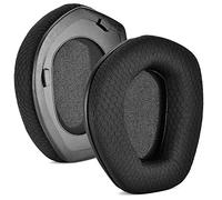 defean RS165 175 185 195 Coussinets d'oreille de rechange en mousse compatibles avec casque sans fil Sennheiser HDR RS165, RS175, RS185, RS195 RF, épaisseur supplémentaire (tissu respirant)