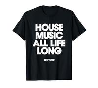 Defected House Music All Life Long Texte blanc T-Shirt