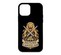 Defend Capitalism Crête de Lion Libre Marché Humour Coque pour iPhone 12 Mini
