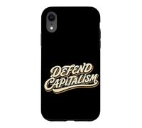 Defend Capitalism Libéralisme Économique Lettre Script Coque pour iPhone XR