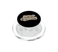Defend Capitalism Libéralisme Économique Lettre Script PopSockets PopGrip pour MagSafe