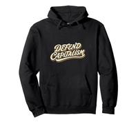Defend Capitalism Libéralisme Économique Lettre Script Sweat à Capuche
