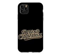 Defend Capitalism Libre Marché Lettrines Script Coque pour iPhone 11 Pro Max