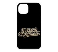 Defend Capitalism Libre Marché Lettrines Script Coque pour iPhone 13
