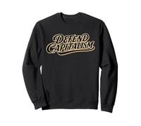 Defend Capitalism Libre Marché Lettrines Script Sweatshirt