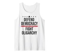 Defend Democracy First Resist Save Democracy Fight Oligarchy Débardeur