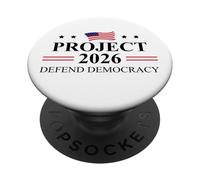 Defend Democracy Project 2026 Protest Sign Fight Oligarchy PopSockets PopGrip Adhésif