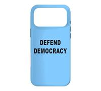 Defend DEMOCRATIE Message en Gras Coque pour iPhone 17 Pro Max